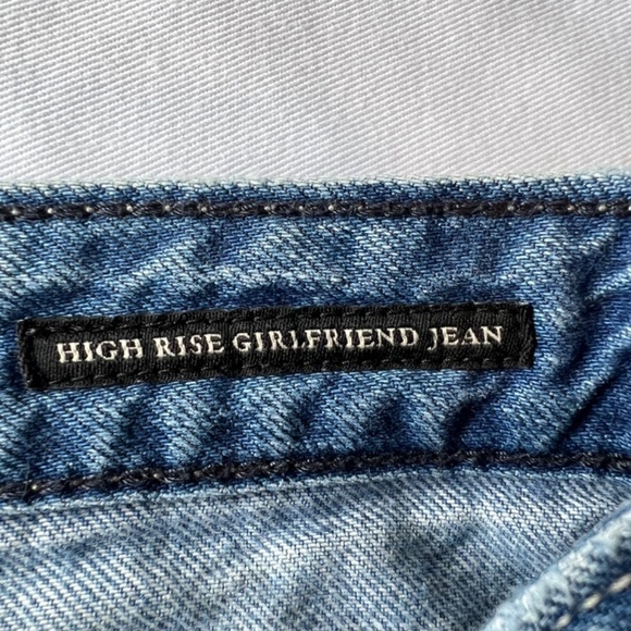 Abercrombie and Fitch High Rise Girlfriend Cut-Off Jean Shorts sz 25 - Picture 4 of 11